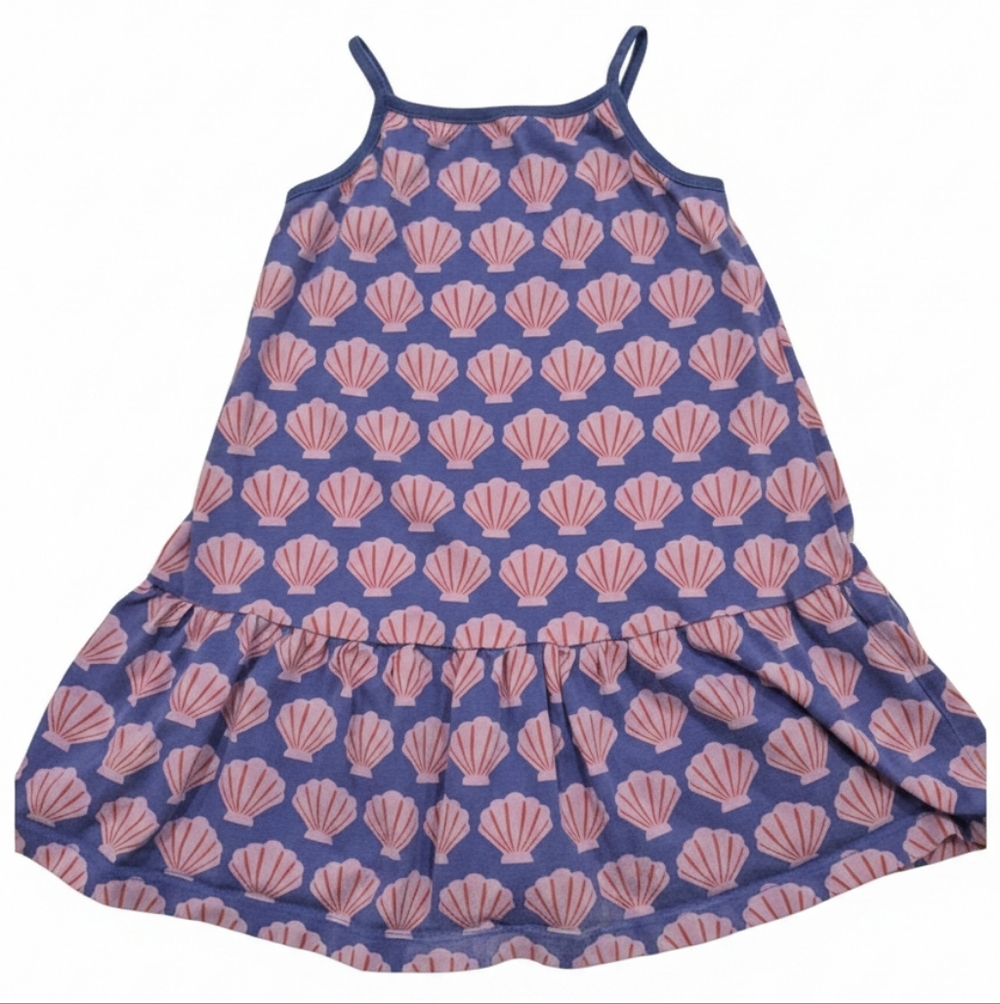 Hanna Andersson Purple and Pink Shell Pattern Dress